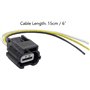Lot de 2 connecteurs PDC 3 broches pour capteur de stationnement 15 cm 56431345 compatible avec Au Renault