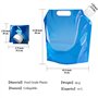 2 récipients d'eau pliables de 10 litres