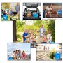 Sac d'eau pliable, 2 récipients d'eau pliables de 10 litres, sac à eau portable pliable, adapté pour les activités de plein air 