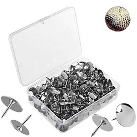 500 Pcs cersaty® Puntine da Disegno 10mm Argento Thumb Tacks per Ufficio o fai da Te