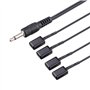 Bolongking IR Répéteur télécommandé à infrarouge, Système d'amplification infrarouge avec rallonge (4 émetteurs, 1 récepteur)