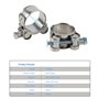 Congiano Lot de 4 colliers de serrage à boulon en T de 19 mm pour tuyau ID de tuyau de 19 mm, colliers de serrage robustes en ac