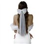 JDCMEI Voile de Mariée avec Nœud Blanc