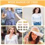 TRKETK 8 Pièces Serre-Taille Pas De Couture Nécessaire Bouton de Taille Réglable Amovible Bouton de Taille du Pantalon Daisy Con