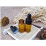 flacons avec bouchon en caoutchouc noir pour cos