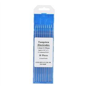 Fdit 10pcs / Box Premium WL20 Tungsten TIG Soudage Electrode Rod Tungstène 2.0% Lanthanated pour Machine De Soudage(1.6mm*150mm)