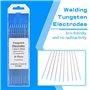 Fdit 10pcs / Box Premium WL20 Tungsten TIG Soudage Electrode Rod Tungstène 2.0% Lanthanated pour Machine De Soudage(1.6mm*150mm)