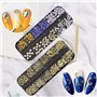 EBANKU 9 Boîtes Nail Art Ongles Strass Art d'ongle Précieuses de Cristaux Mélangés Clou Goujons étoile de Perles de Pièrres Stra