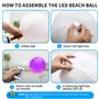 OBEST Lampe solaire flottante LED pour piscine - Lampes solaires flottantes IP68 - Étanche à l'eau et à la poussière - 15 couleu