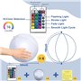 OBEST Lampe solaire flottante LED pour piscine - Lampes solaires flottantes IP68 - Étanche à l'eau et à la poussière - 15 couleu