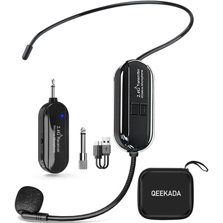 QEEKADA Microphone sans Fil