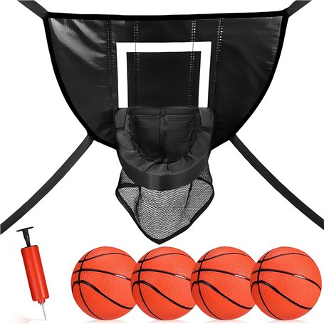 Panier de basket pour trampoline : bord arrachable pour plonger le trampoline