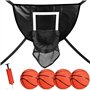 Panier de basket pour trampoline : bord arrachable pour plonger le trampoline