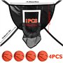 mini panier de basket d'extérieur avec 4 mini bal