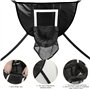 Panier de basket pour trampoline : bord arrachable pour plonger le trampoline, mini panier de basket d'extérieur avec 4 mini bal