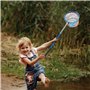 Épuisette pliable rétractable : 150 cm - Épuisette télescopique pliable avec seau - Portable - Épuisette de pêche pour étang, pê