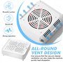LEKEFETO Aspirateur à ongles 40 W avec filtre, aspiration puissante de la poussière pour salon de manucure et maison, compact et