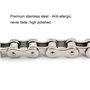 OFKPO Chaîne de Moto pour Homme, Bracelet en Acier Inoxydable à la Mode, Design en Chaîne de Vélos, Cadeau pour Homme