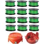 JT2D-Lot de 6 bobines et Fil compatibles avec Black Decker A6482 GL7033 GL8033 GL9035 et 1 Capuchon de Bobine de débroussailleus