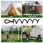 Gowkeey Lot de 4 d'ancrage au Sol, Piquets d'ancrage Spirales, Trampoline Robustes d'ancrage, Ancrages de Sol pour Trampoline, A