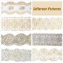 Meet-shop Bandeaux en Dentelle,Bandeau Extensible Élégant 7 Pcs Elegent Bande de Cheveux Larges Headwrap de Cheveux Turban Acces