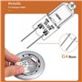 ampoule halogène g4 (10 pièces) 12V 20W 2800K ampoules halogènes Lumière blanche chaude Dimmable Pour remplacer les lustres en c
