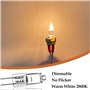 ampoule halogène g4 (10 pièces) 12V 20W 2800K ampoules halogènes Lumière blanche chaude Dimmable Pour remplacer les lustres en c