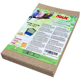 S&X Lot de 30 feuilles de papier gravier pour cage à oiseaux