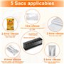 Rawhui Scelleuse Thermique Mini Machine a Sceller Sachet 5 Modes Réglables Soudeuse Sac Plastique 3000 mAh Rechargeable, Mini Sc