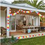 iwiio Lot de 4 guirlandes hawaïennes – Décorations de fête hawaïennes, fleurs tropicales Lei Luau, décorations de fête pour inté