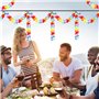 iwiio Lot de 4 guirlandes hawaïennes – Décorations de fête hawaïennes, fleurs tropicales Lei Luau, décorations de fête pour inté