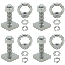 Lot de 4 boulons en T pour porte-bagages de toit