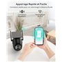 COOAU 2K Camera Surveillance WiFi Exterieure sans Fil | Caméra Solaire 3MP 360° PTZ, Wi-FI 6, Détection PIR Intelligente, Alarme