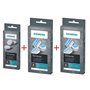 SIEMENS TZ80001 Lot de 10 pastilles nettoyantes + 6 tablettes détartrantes TZ80002 pour EQ