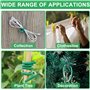Attache Plante 3,5mm x 20m, Fil de Jardin Vert Souple, Ficelle Jardin, Liens de Jardinage pour Ligatures, Idéal pour Attache Tom