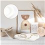 Gxhong Plateau en céramique nuages - Plateau à bijoux en céramique blanche - Plateau à bijoux pour femmes - Forme de nuage irrég