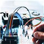 QIMEI-SHOP Breadboard Jumper Cable Wire Kit Mâle vers Mâle 14 Assorties Longueur avec Boîte de Rangement 560 pièces