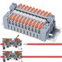 10 Pièces Bornier Rail Din 0