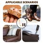 11 Pièces Aiguilles à Coudre Cuir Set, Aiguilles Couture Cuir avec Fil Ciré, Kit Reparation,Aiguille Courbé,pour Restauration du