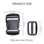 6 Pièces Tri-Glide Curseur de Sangle