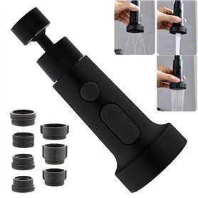 Noir Mousseur Robinet Cuisine Extension