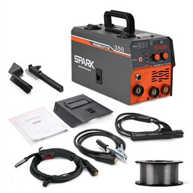 MIG350 Machine à souder à fil continu sans gaz 120 A 230 V Synergie électrode 3 en 1 MIG/ARC/Lift TIG IGBT Inverter Soudeur avec