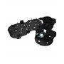 QWORK® Chaussures d'aérateur de pelouse - Base en Plastique Robuste avec Sangle à Boucle en métal et 26 Pointes Haute Performanc