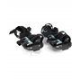 QWORK® Chaussures d'aérateur de pelouse - Base en Plastique Robuste avec Sangle à Boucle en métal et 26 Pointes Haute Performanc