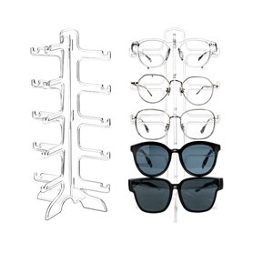 QWORK® Lot de 2 Supports de Lunettes Transparents