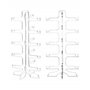 QWORK® Lot de 2 Supports de Lunettes Transparents, Rngement Lunettes pour 5 Paires de Lunettes de Soleil