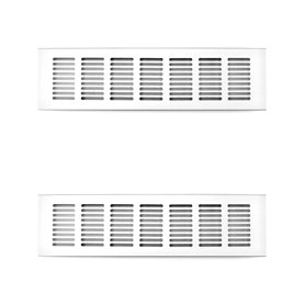 QWORK® 2 pièces grille de ventilation en aluminium