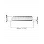 QWORK® 2 pièces grille de ventilation en aluminium, grille aeration rectangulaire, pour armoires à chaussures, portes de salle d