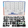 QWORK® 23 Valeurs 300Pcs Assortiment de Condensateurs Électrolytiques Aluminium 10uF à 2200uF 10V-50V, Haute Précision