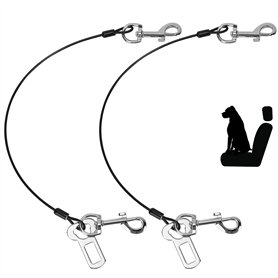 QWORK® Lot de 2 Ceintures de sécurité pour Chien